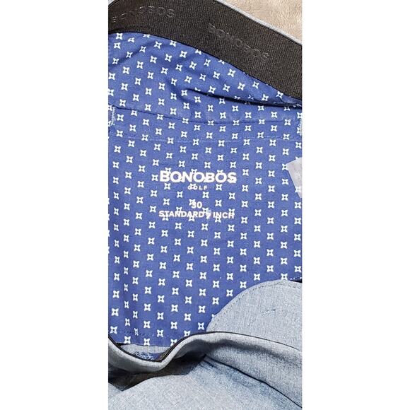 Bonobos Golf Sz 30 Shorts Men Blue Chino Outdoors Club Performance Polka Ca16-18 - Picture 5 of 7